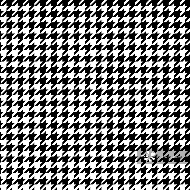 黑白千鸟格无缝图案图片素材