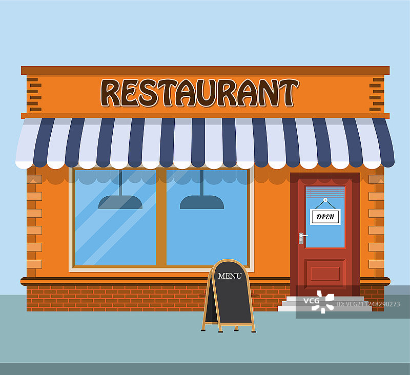 现代快餐店图片素材