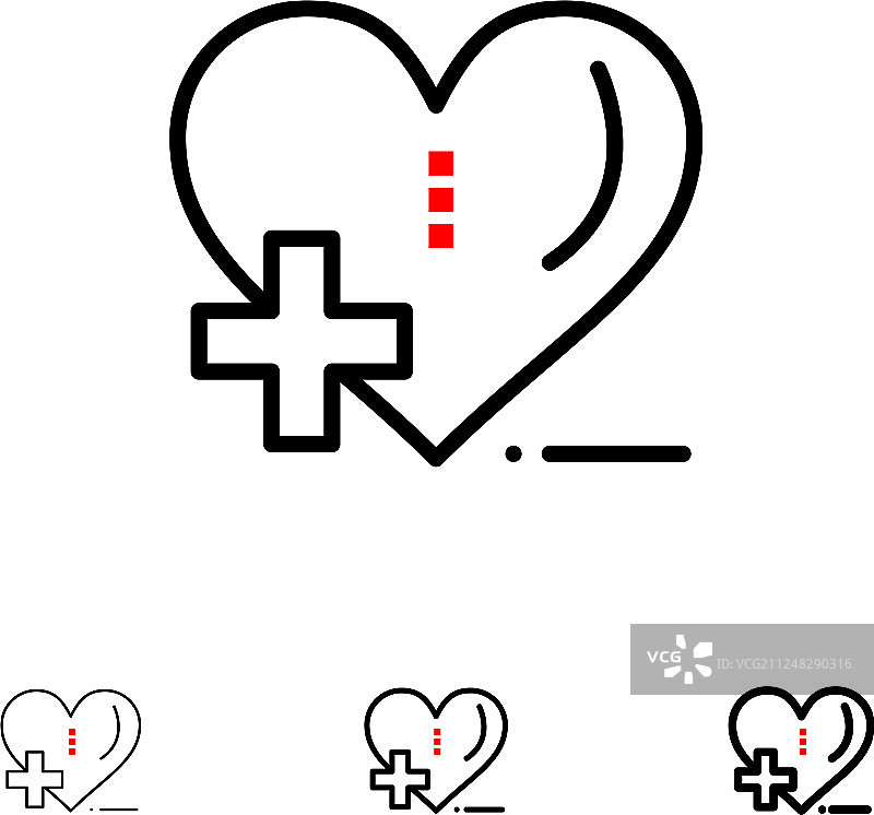 爱心医疗保健医院图标图片素材