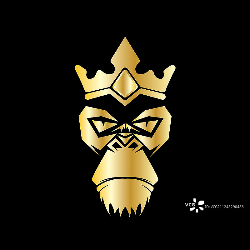 大猩猩头像标志图片素材