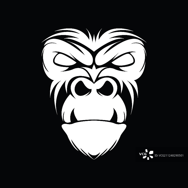 大猩猩头像标志图片素材