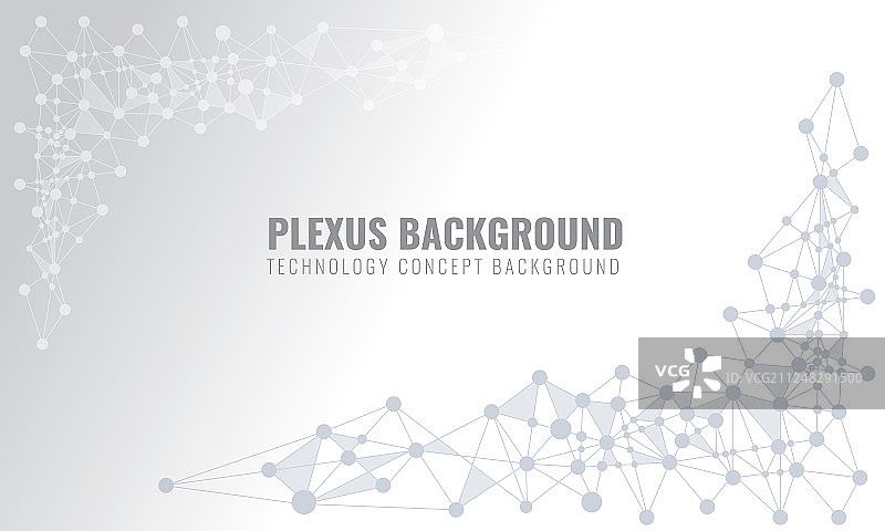 抽象的神经丛背景与连接线图片素材