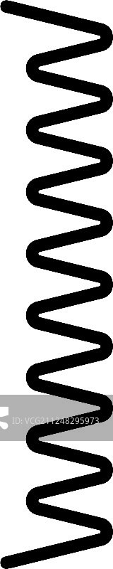 螺旋弹簧图标轮廓样式图片素材