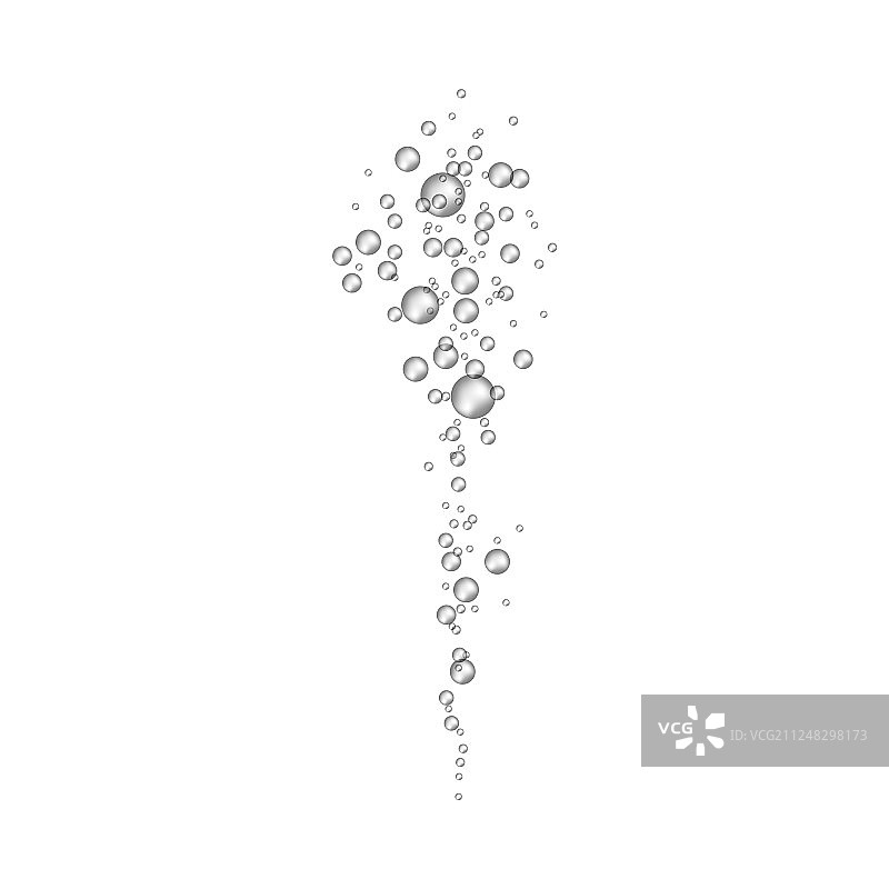 逼真的水下气泡流动图片素材