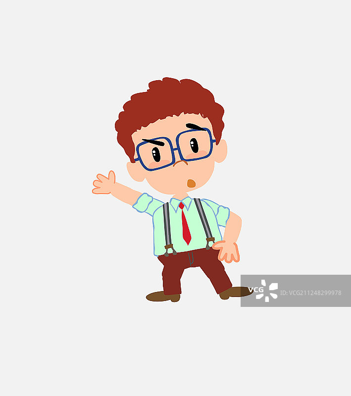 穿着休闲商务装生气的商人图片素材