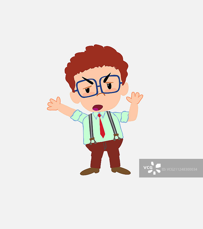 穿着休闲装争论的商人图片素材