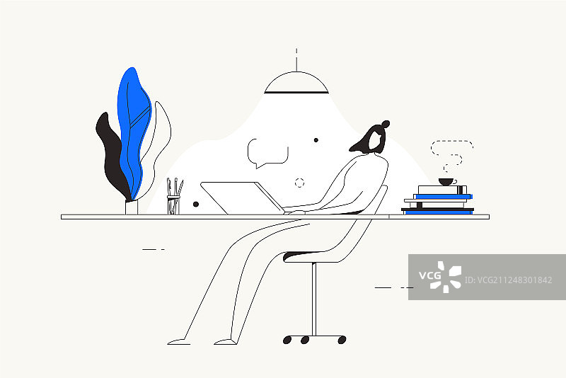 在家办公的人图片素材