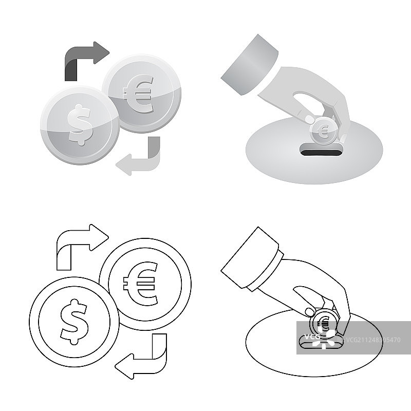 银行和货币标志图片素材