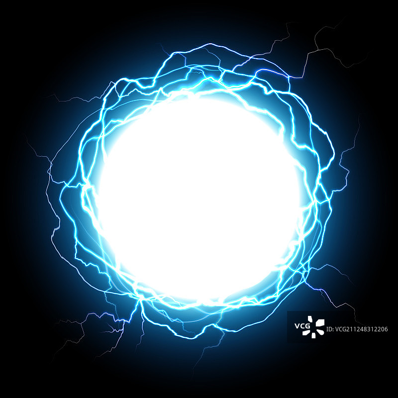 能量球等离子爆炸效果图片素材