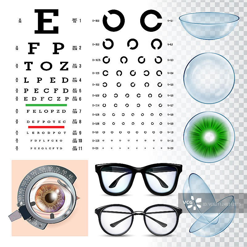 眼科工具视力检查设备图片素材