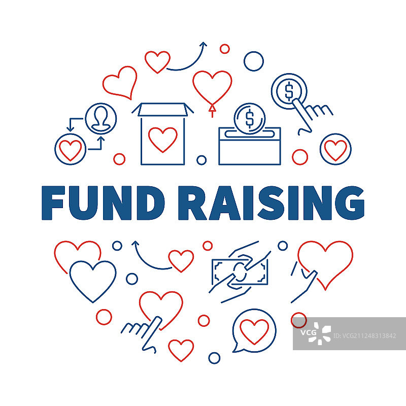 创意募资轮廓图片素材