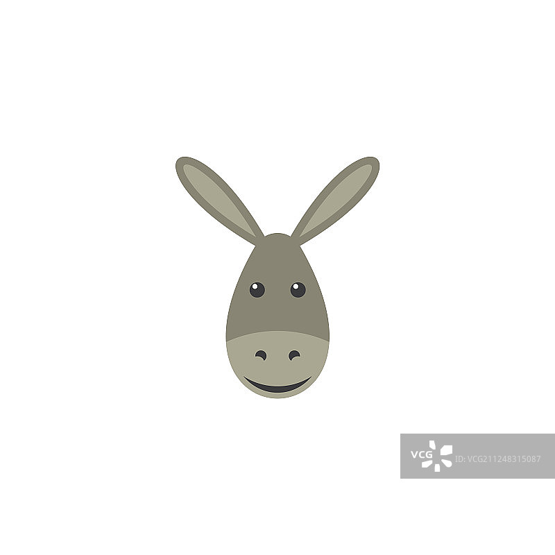 有趣的驴脸剪贴画设计图片素材