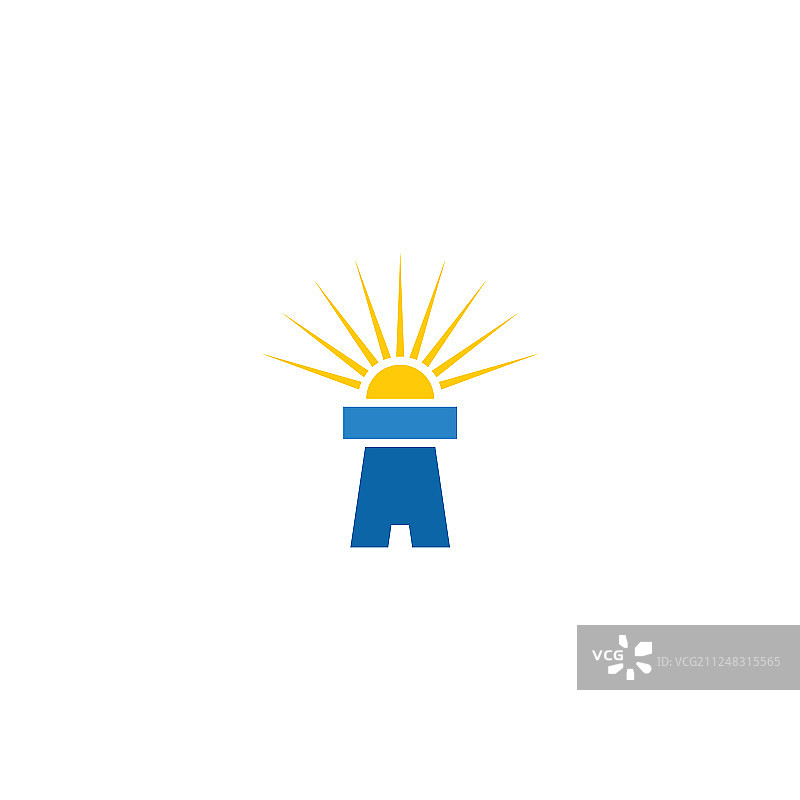 灯塔Logo图标元素图片素材