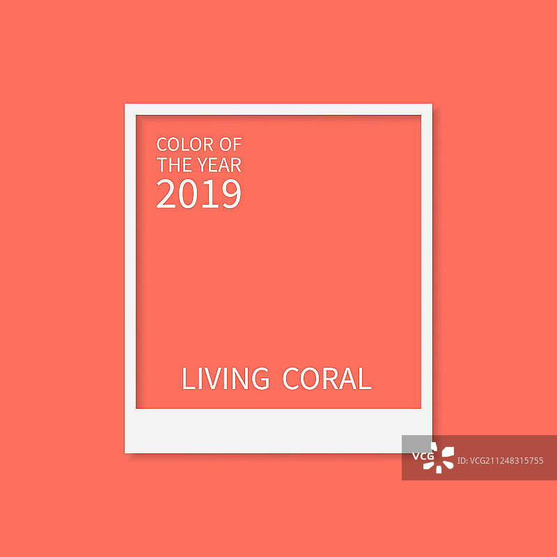 珊瑚色流行趋势调色板图片素材