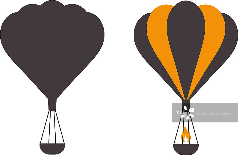 气球轮廓标志图片素材