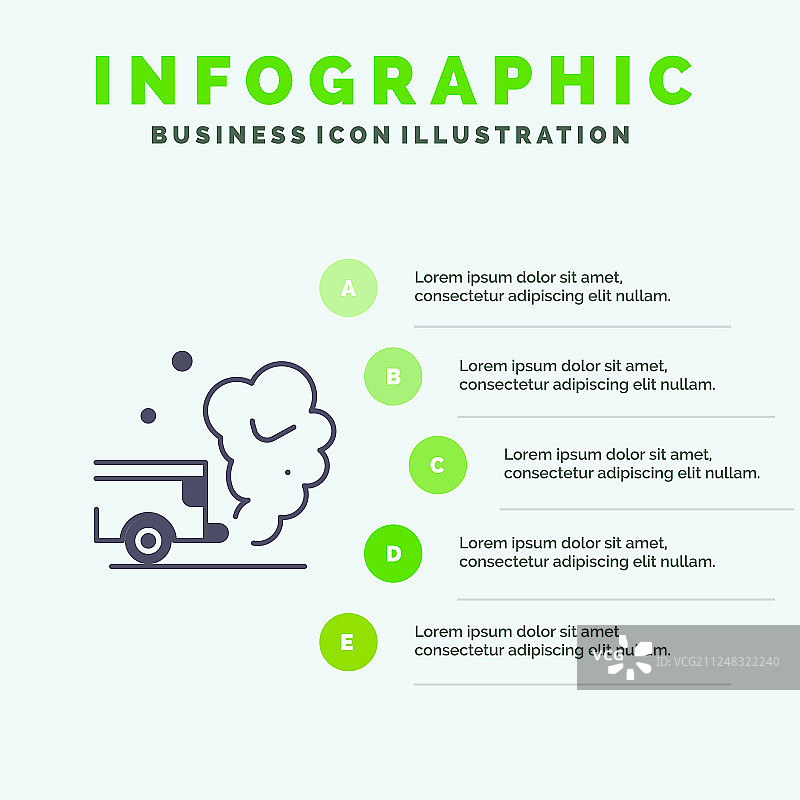 汽车尾气污染图标图片素材