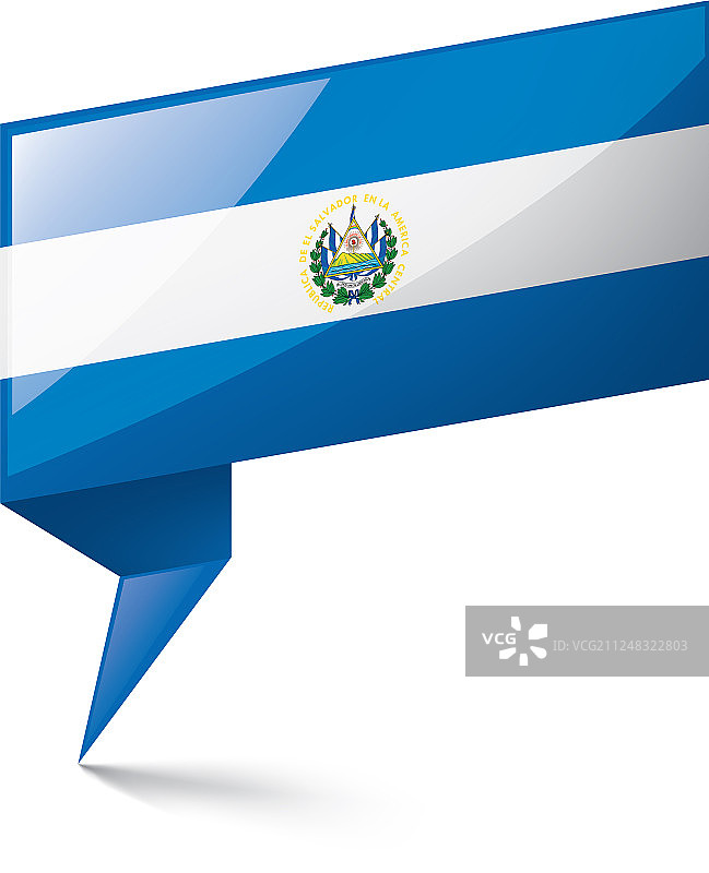 萨尔瓦多国旗上有白色图片素材