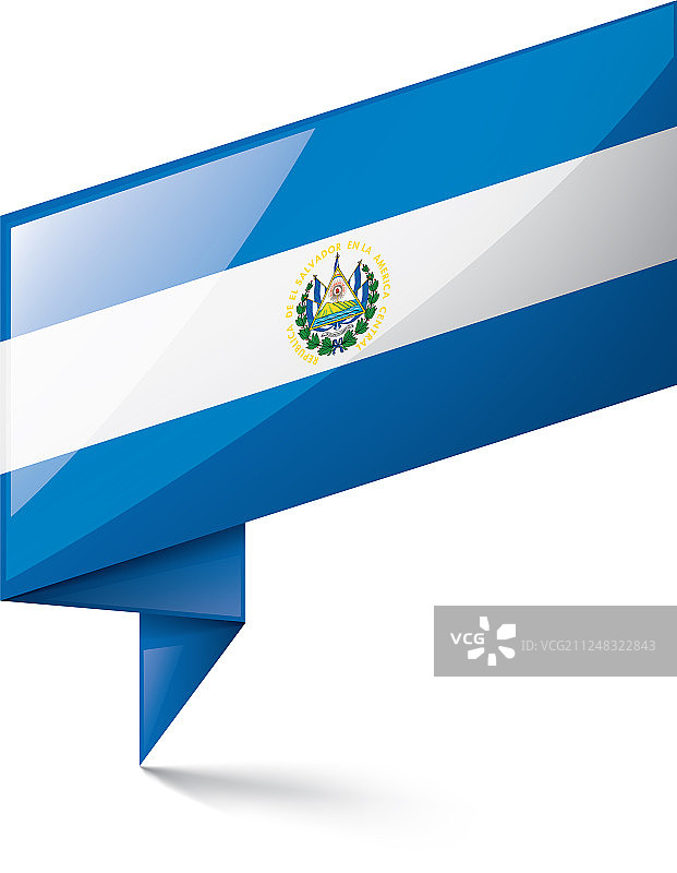 萨尔瓦多国旗上有白色图片素材