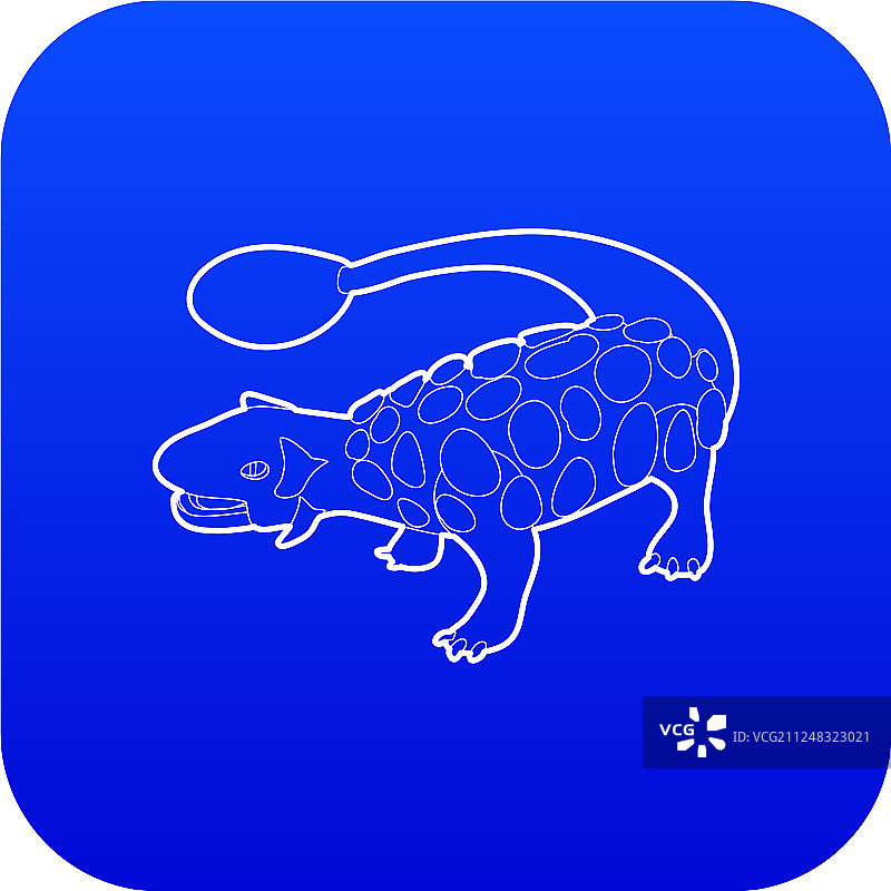甲龙图标（蓝色）图片素材