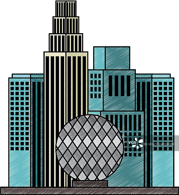 温哥华市与TELUS科学世界图片素材