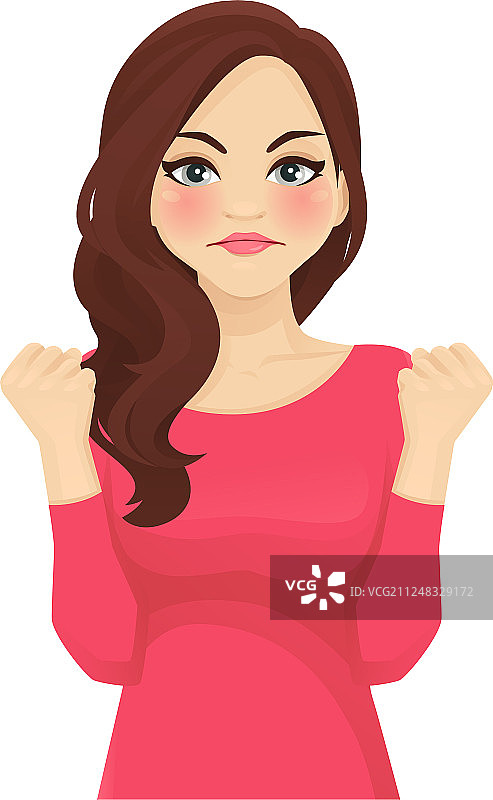 愤怒的女人图片素材