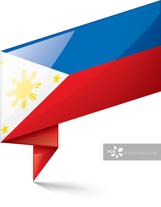 菲律宾国旗上有白色图片素材