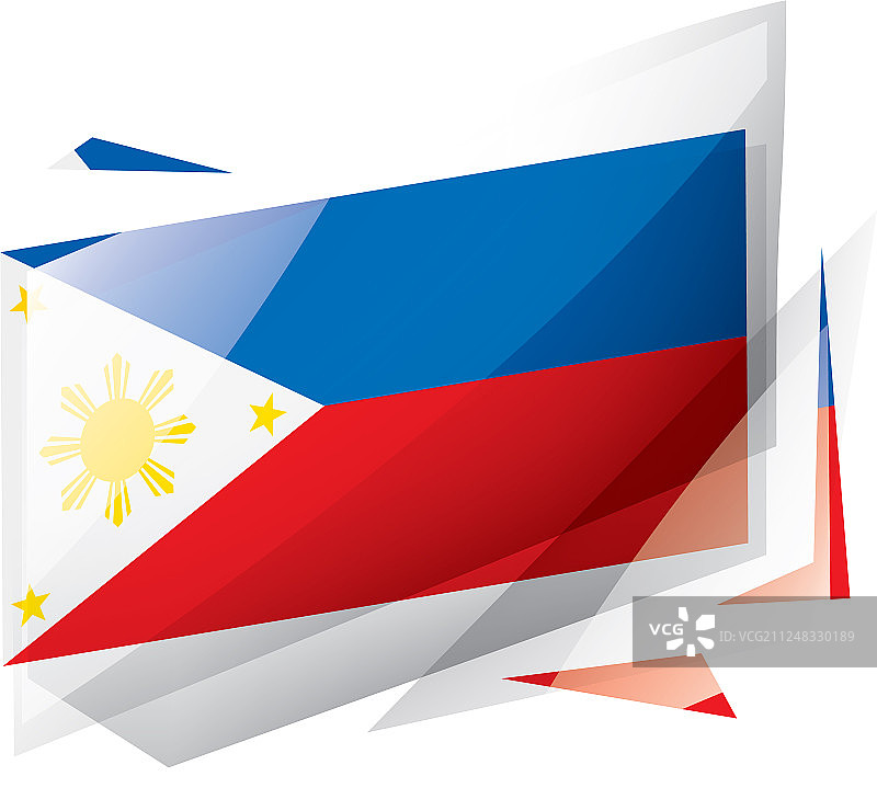 菲律宾国旗上有白色图片素材