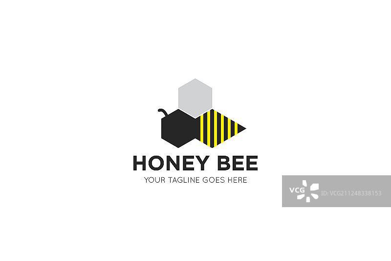 蜜蜂标志和图标图片素材