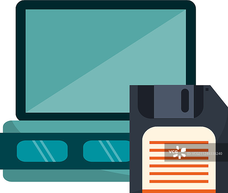 服务器与软盘技术图片素材