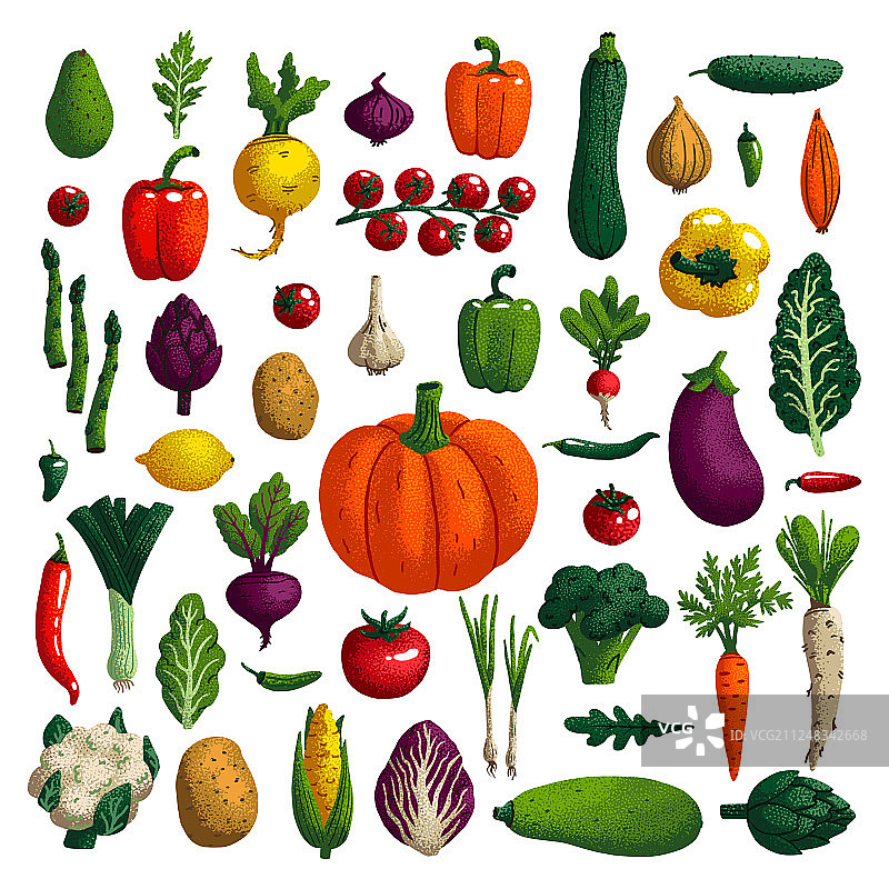 各种装饰蔬菜图片素材
