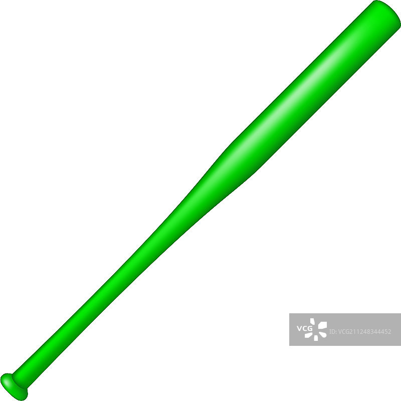 绿色设计的棒球棍图片素材