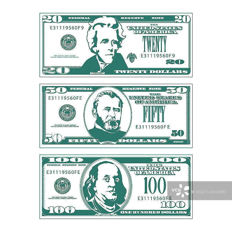 三张高对比度的简约风格账单图片素材