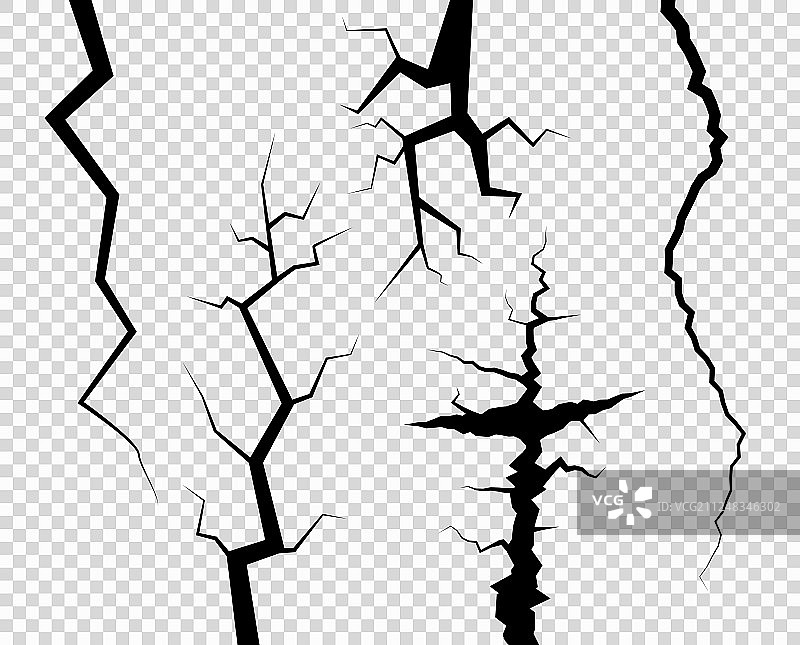 裂缝、破坏与深渊图片素材