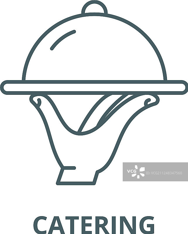餐饮线性图标概念轮廓图片素材