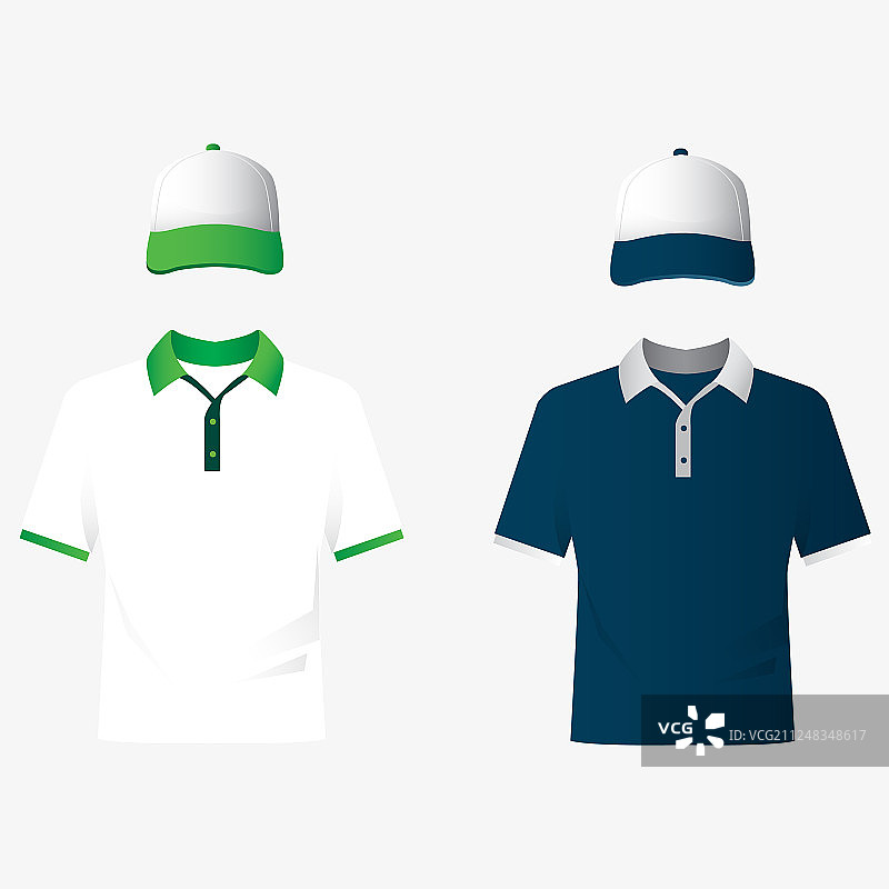 纯色Polo衫模板图片素材