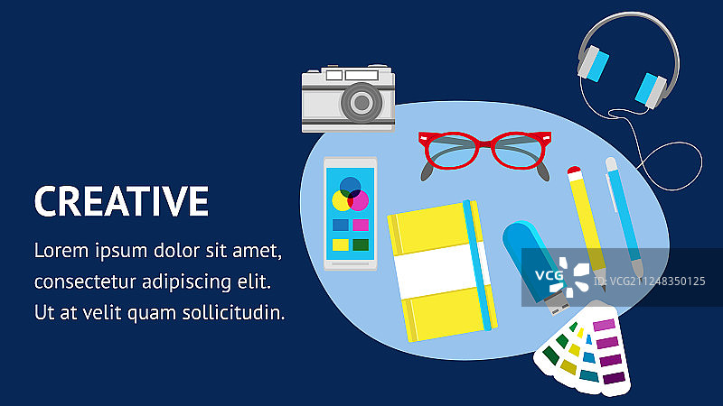 创意网站扁平banner模板图片素材