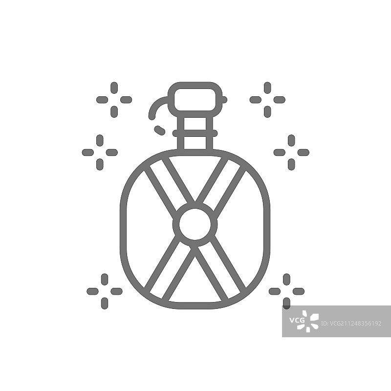 水瓶保温瓶线条图标图片素材