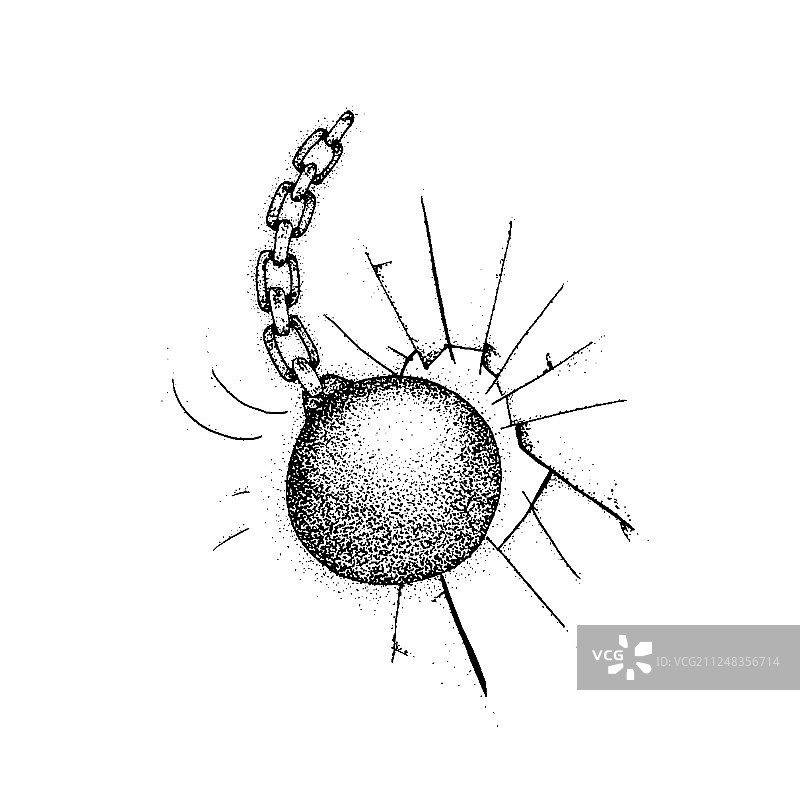 点画破坏球图片素材