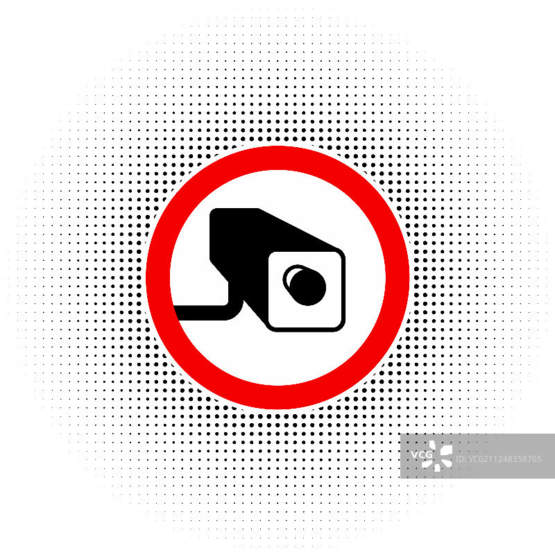 圆形红色禁止通行路标边框图片素材