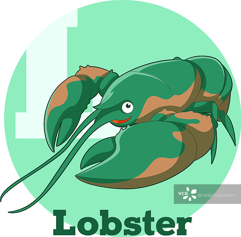 ABC卡通龙虾图片素材