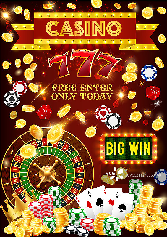 赌场扑克头奖赌博游戏图片素材