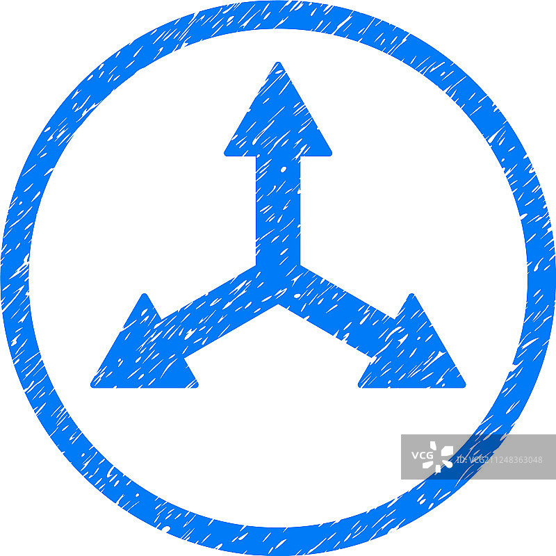 圆形颗粒状三箭头图标图片素材