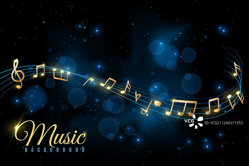 音符海报音乐背景图片素材