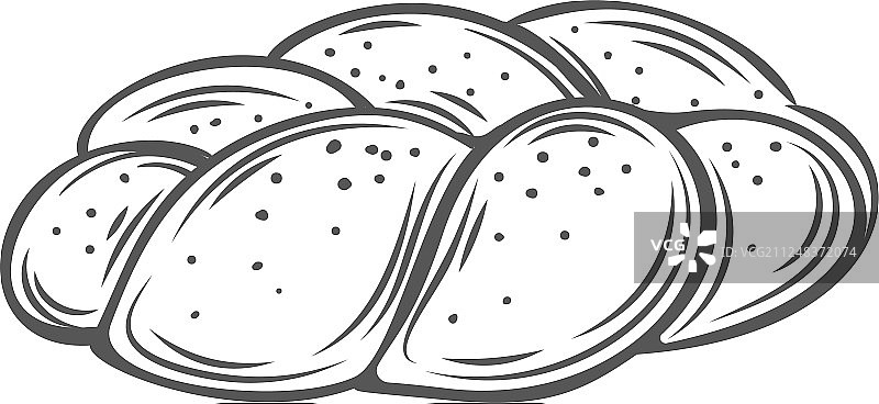 奶油面包图标图片素材