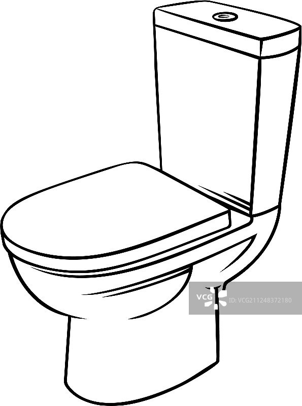 厕所轮廓徽章图片素材