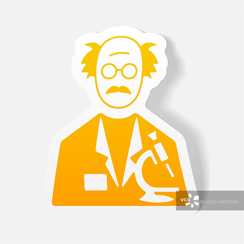 逼真设计元素科学家图片素材