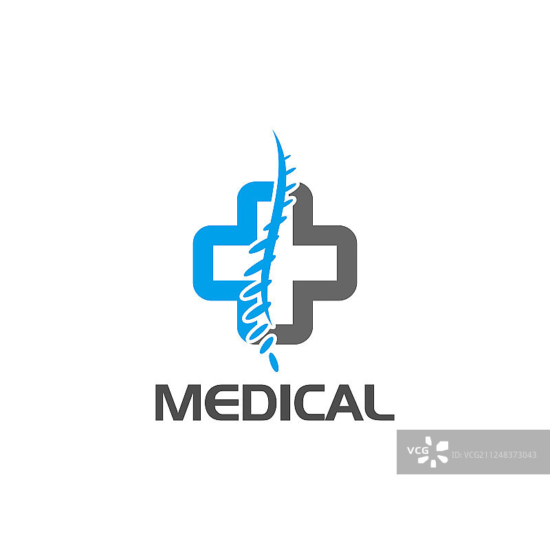 十字标志医疗脊柱诊断中心图片素材