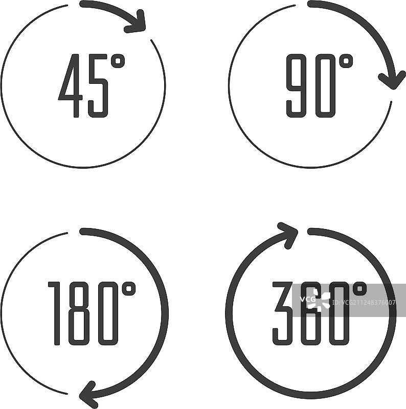 角度度数圆形图标图片素材
