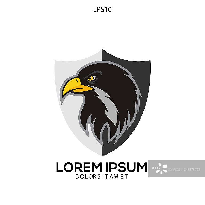 独特的鹰头Logo图片素材