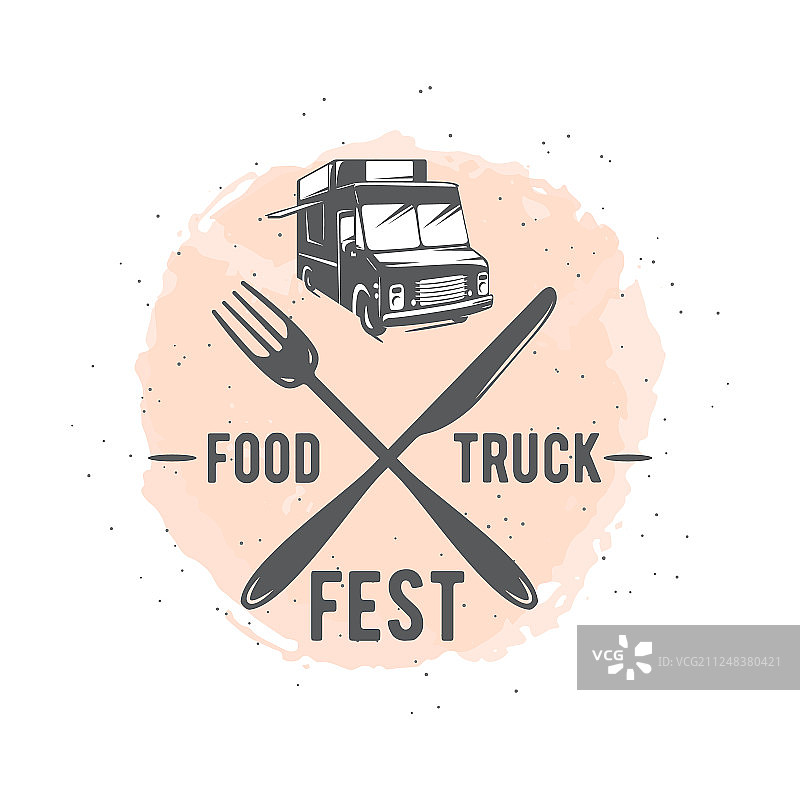 街头餐车图案图片素材